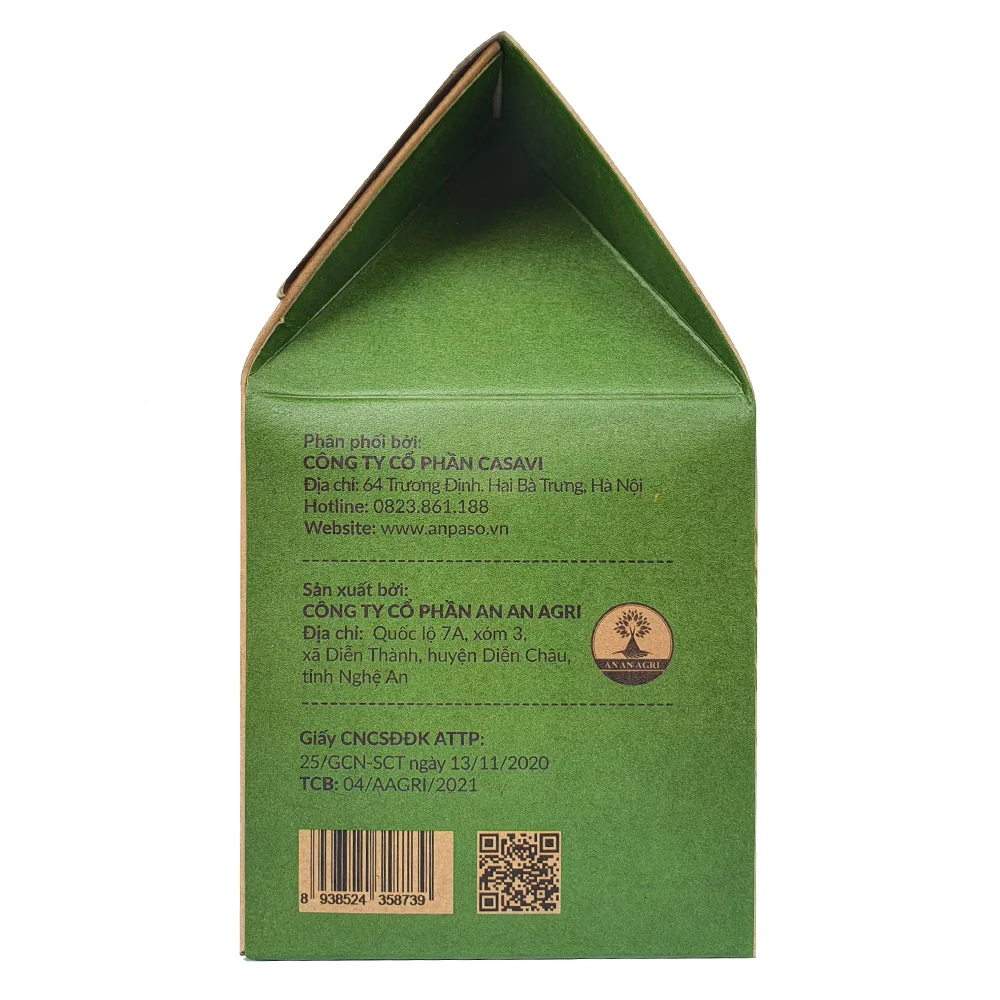 Combo 2 Mì mầm lúa mạch ăn dặm cho bé Anpaso 120g