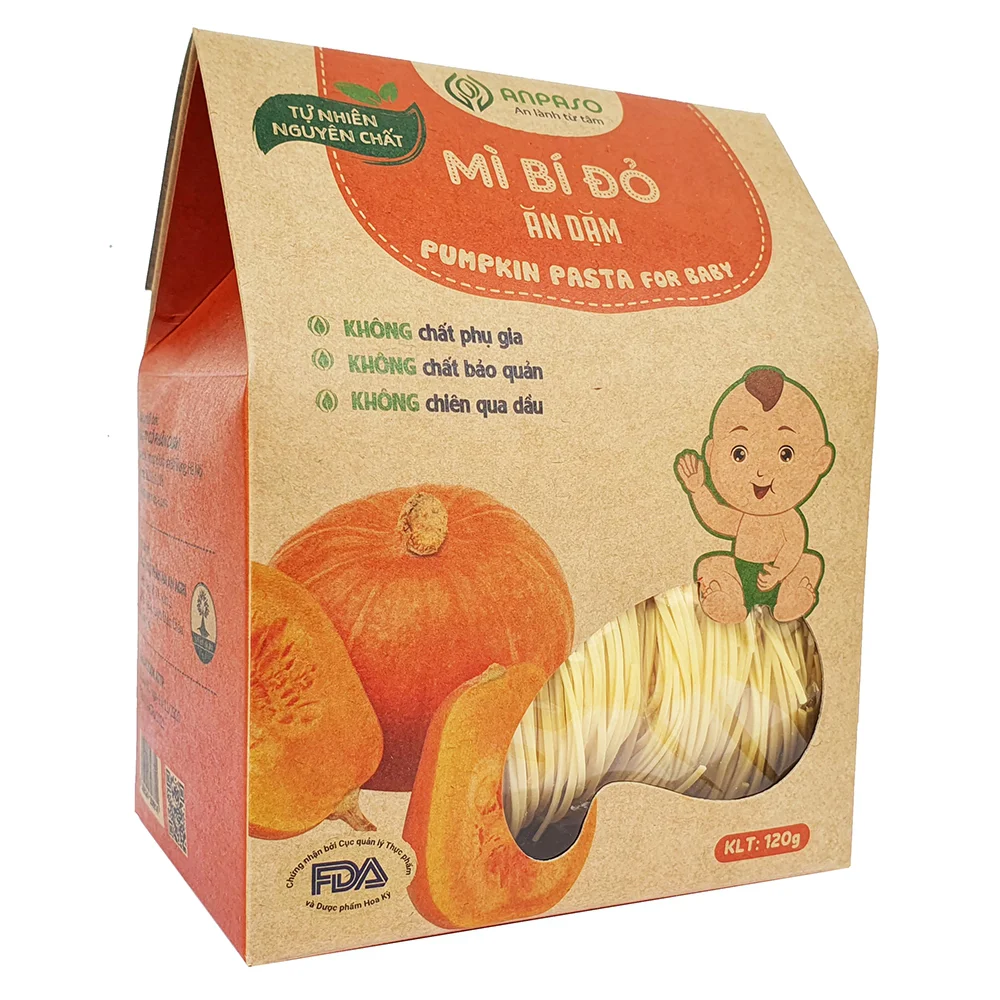Combo 2 Mì bí đỏ ăn dặm cho bé Anpaso 120g
