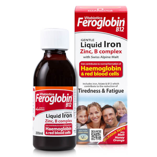 Combo 2 Siro bổ máu Feroglobin B12 Vitabiotic (200ml)