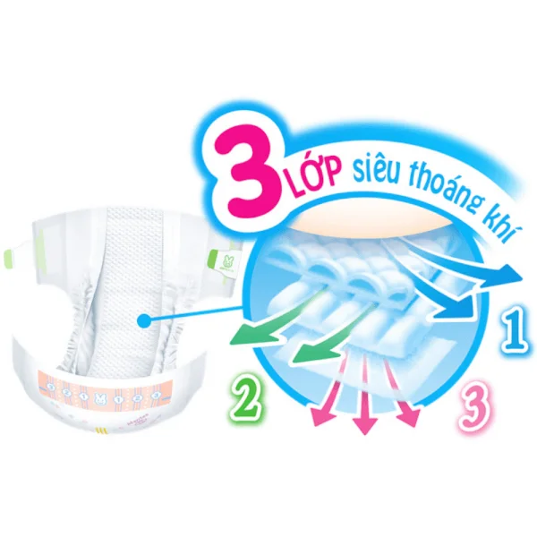 Bỉm tã dán Merries size S 82 miếng (4-8kg)