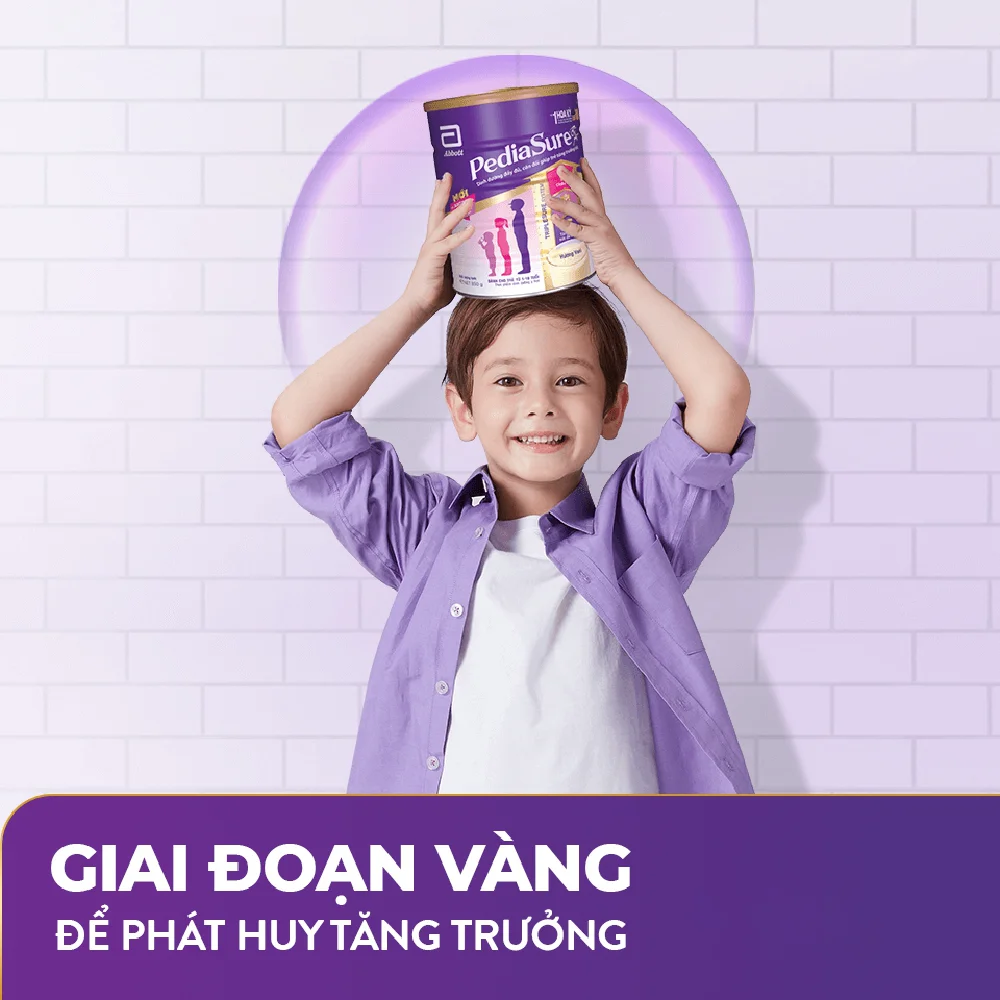 Thực phẩm dinh dưỡng y học cho trẻ 1-10 tuổi: Pediasure vani 800g (mẫu cũ: 850g)