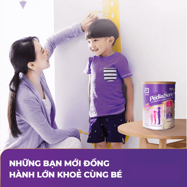 Combo 8 Thực phẩm dinh dưỡng y học cho trẻ 1-10 tuổi: Pediasure vani 850g