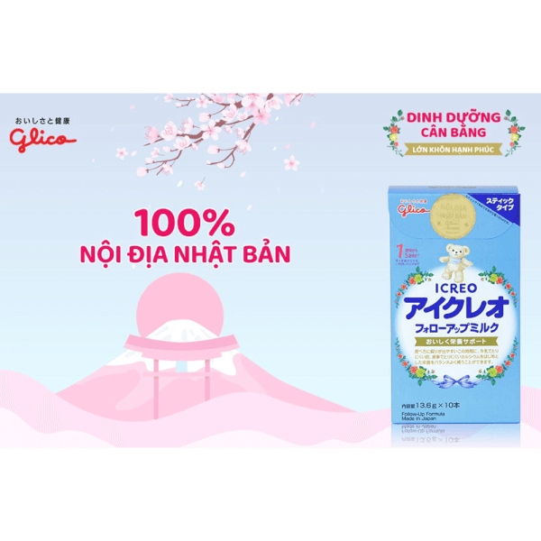 Sữa Glico Icreo số 1 136g (9-36 tháng)