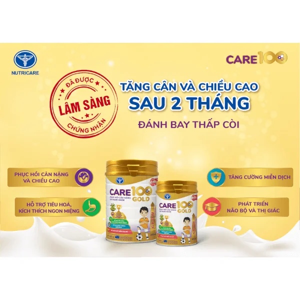 Combo 2 lon Care 100 Gold 900g