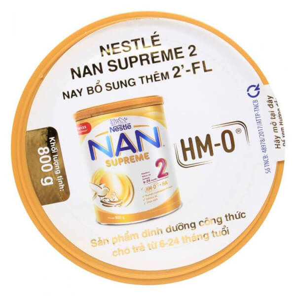 Sữa Nan Supreme 2 (2HMO) 800g (6-24 tháng)