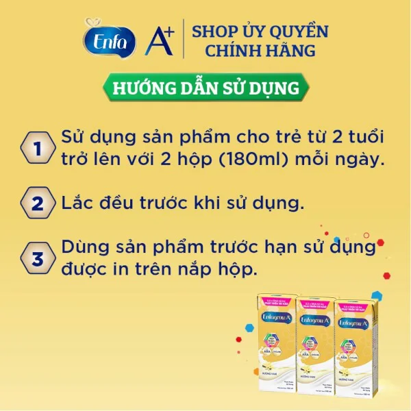 Combo 2 thùng thực phẩm bổ sung: Enfagrow A  360 Brain DHA  hương Vani, Lốc 3 hộp - Mới (16 lốc)