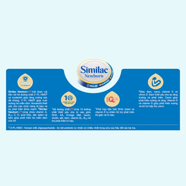 Combo 2 lon Sữa Similac Newborn Eye-Q 900g (0-6 tháng)