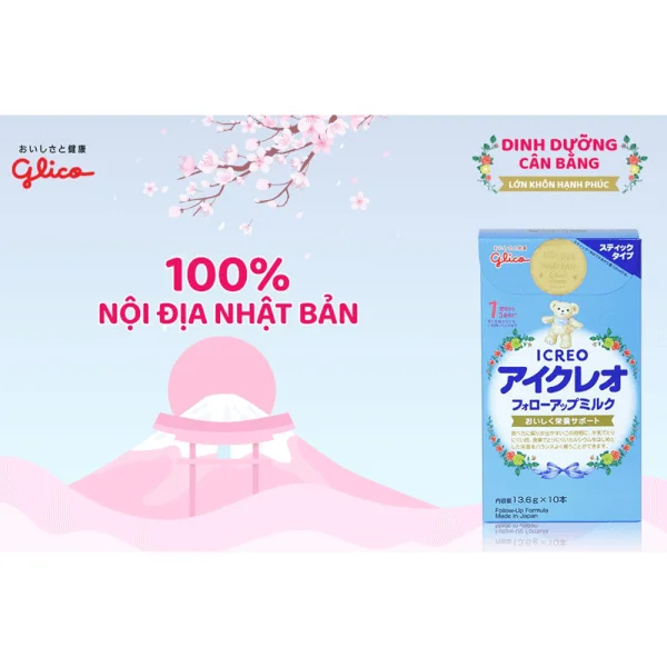 Combo 2 Sữa Glico Icreo số 1 136g (9-36 tháng)