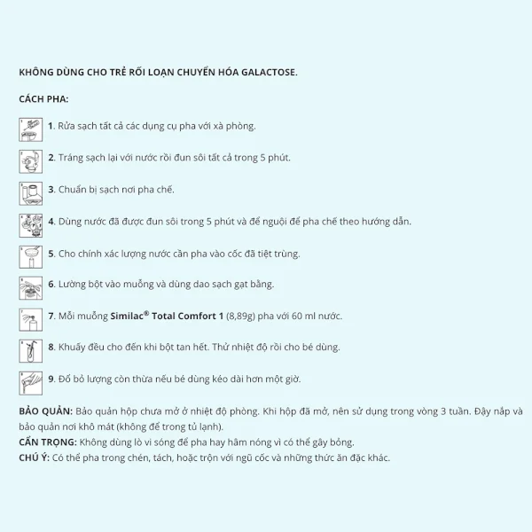 Combo 2 lon Sữa Similac Total Comfort 1 (HMO) 360g (0-12 tháng)