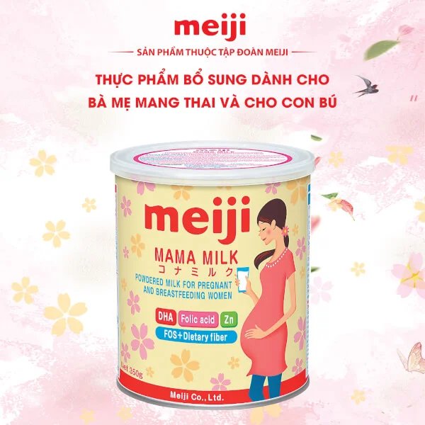Combo 2 lon Sữa bầu Meiji mama 350g