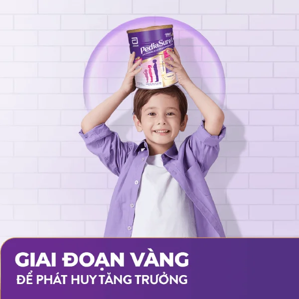 Combo 4 Thực phẩm dinh dưỡng y học cho trẻ 1-10 tuổi: Pediasure vani 1.6kg