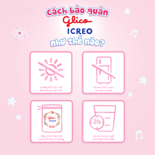 Combo 4 Sữa Glico Icreo số 0 320g (0-12 tháng)