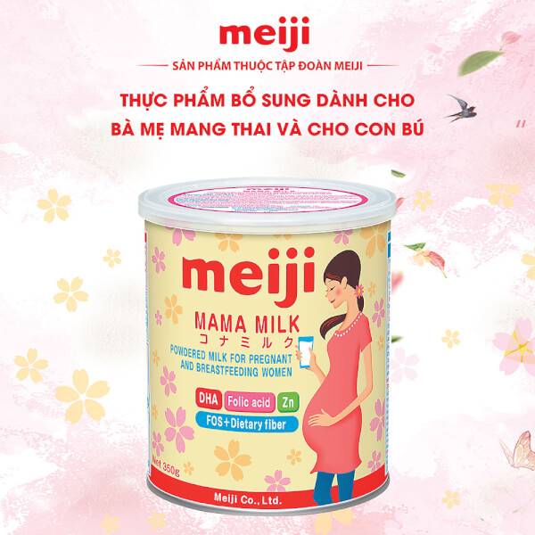 Combo 4 lon Sữa bầu Meiji mama 350g