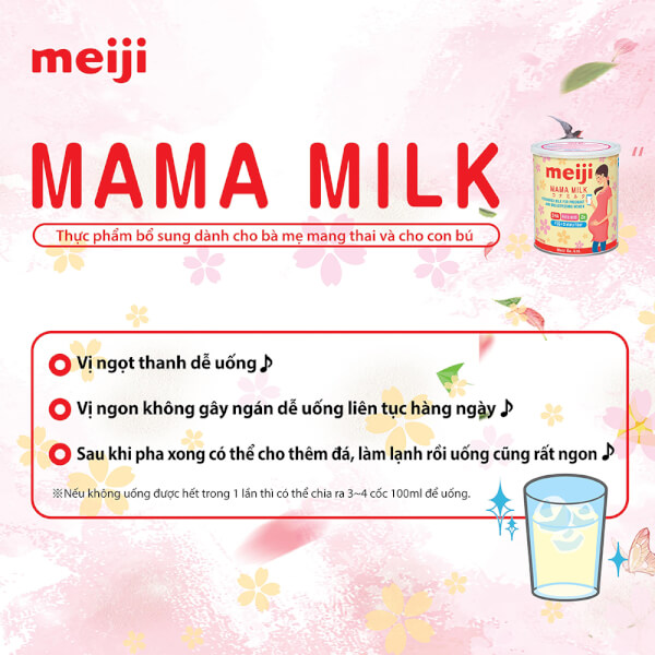 Combo 4 lon Sữa bầu Meiji mama 350g