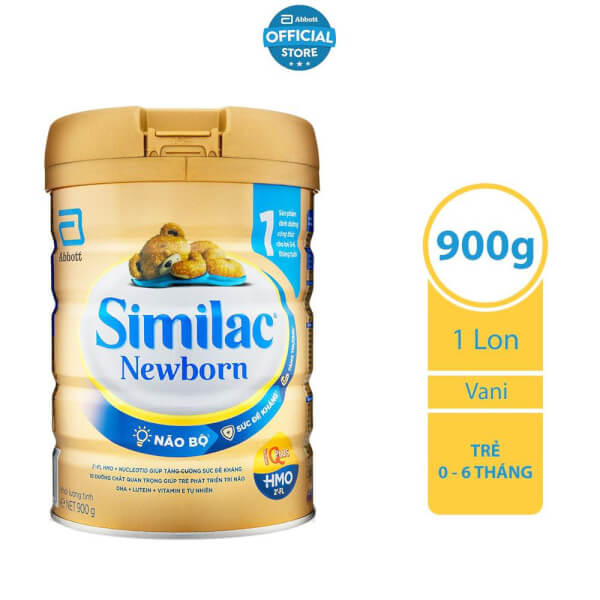 Combo 4 lon Sữa Similac Newborn Eye-Q 900g (0-6 tháng)