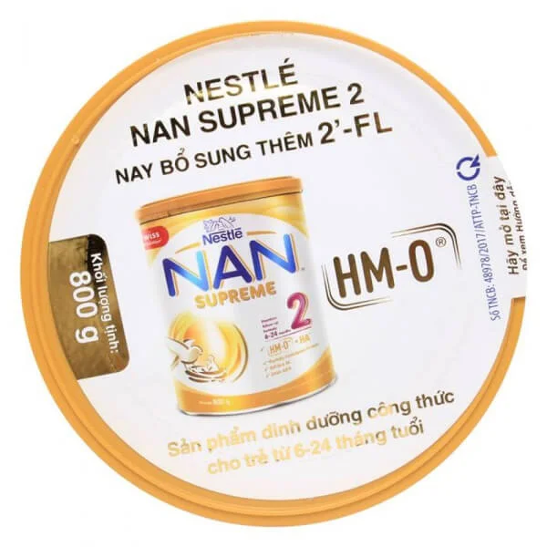 Combo 4 Sữa Nan Supreme 2 (2HMO) 800g (6-24 tháng)