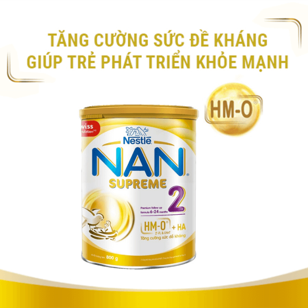 Combo 3 Sữa Nan Supreme 2 (2HMO) 800g (6-24 tháng)