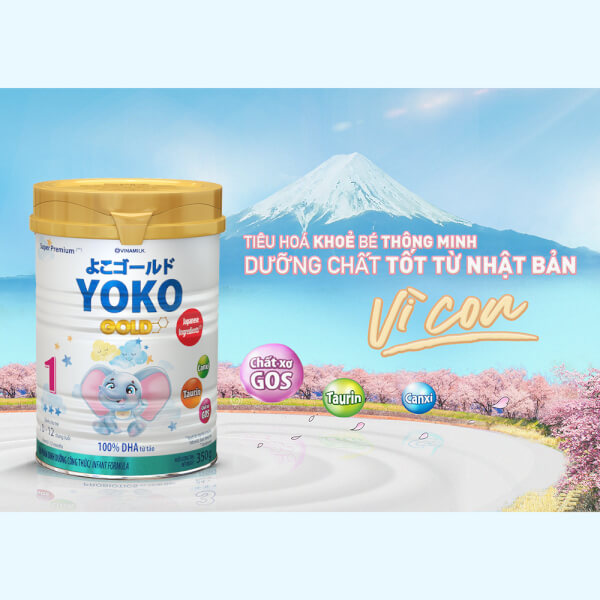 Combo 3 lon Sữa Vinamilk Yoko Gold 1 350g (0-1 tuổi)