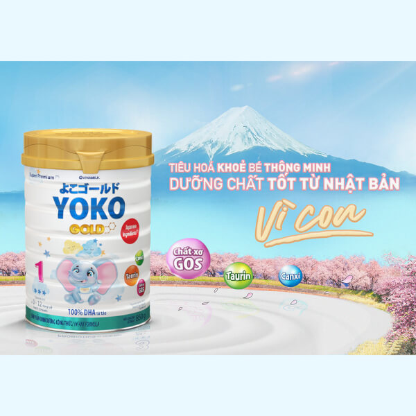 Combo 3 lon Sữa Vinamilk Yoko Gold 1 850g (0-1 tuổi)