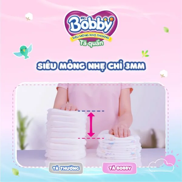Combo 2 gói Bỉm tã quần Bobby size XL 62 miếng (12-17kg)