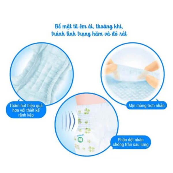 Combo 3 gói Bỉm tã quần Genki size XL 38 miếng (12-17kg)