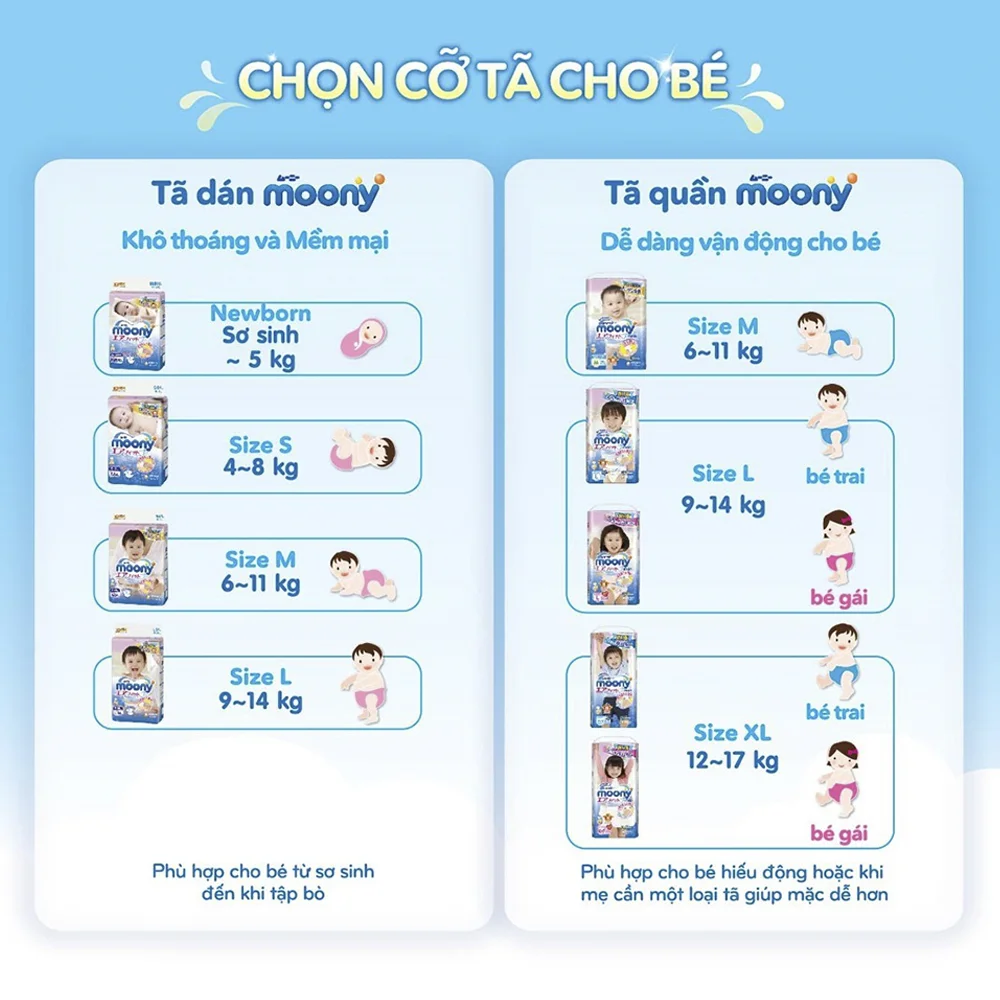 Combo 2 gói Bỉm tã quần Moony bé gái size XL 38 miếng (12-22kg)