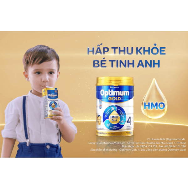 Thùng sữa uống dinh dưỡng Optimum Gold 110ml (Lốc 4 hộp)