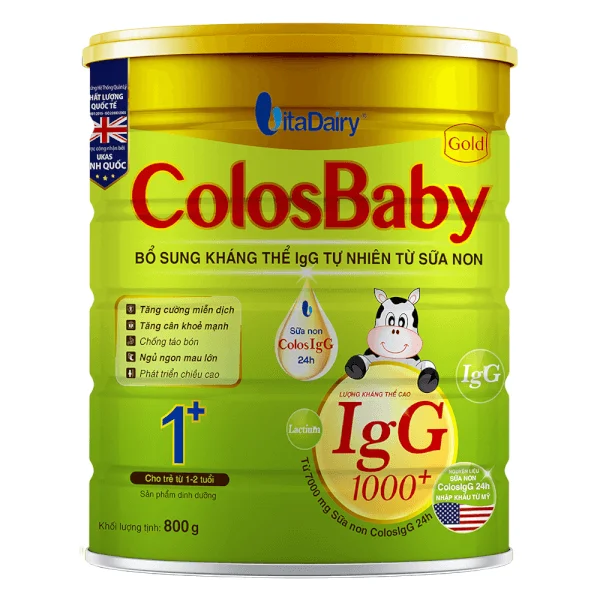 Sữa ColosBaby Gold 1+ 800g (1 - 2 tuổi)