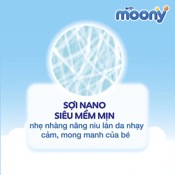 Bỉm tã dán sơ sinh Moony (dưới 5kg, 90 miếng) (giao bao bì ngẫu nhiên)