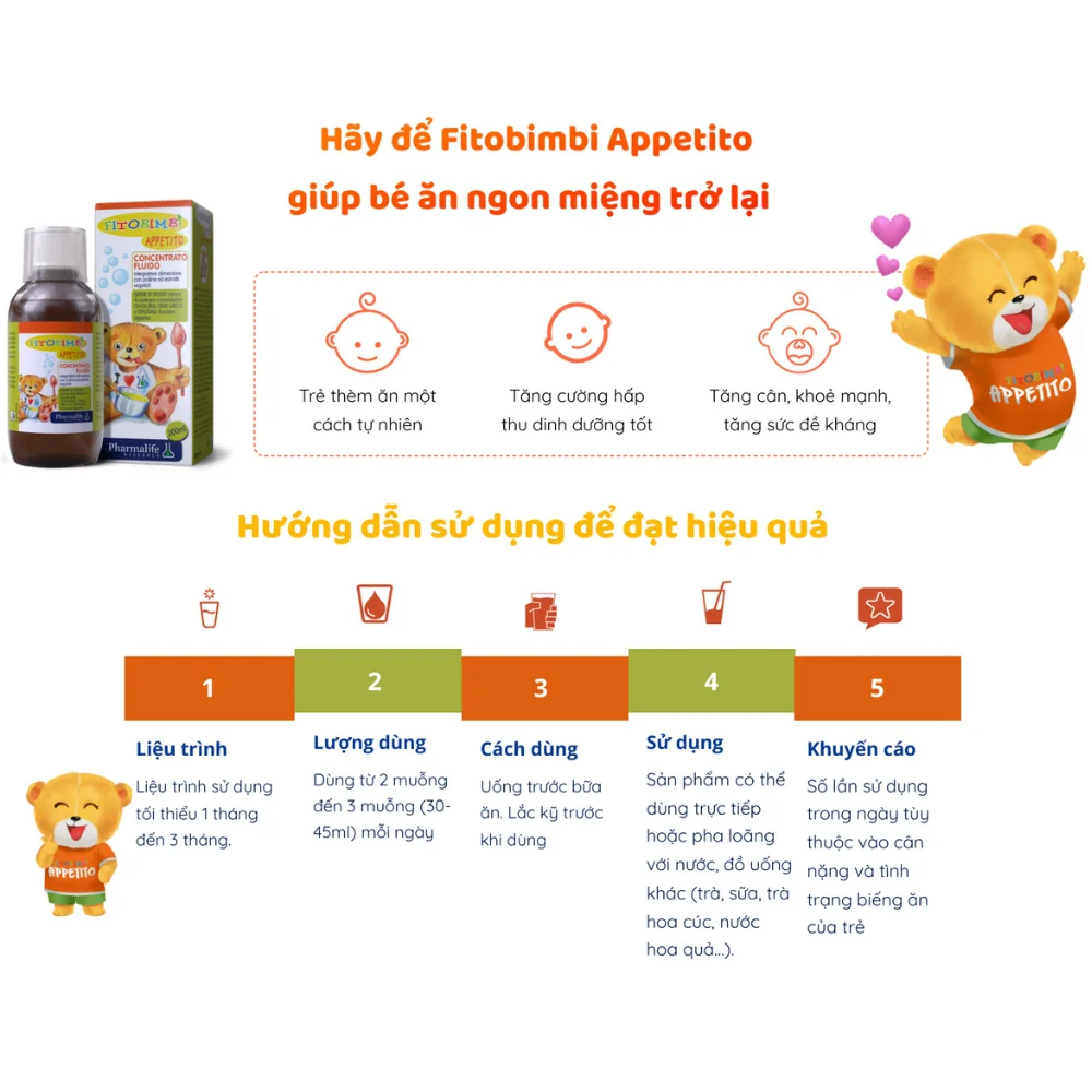 Thực phẩm bảo vệ sức khỏe FITOBIMBI APPETITO