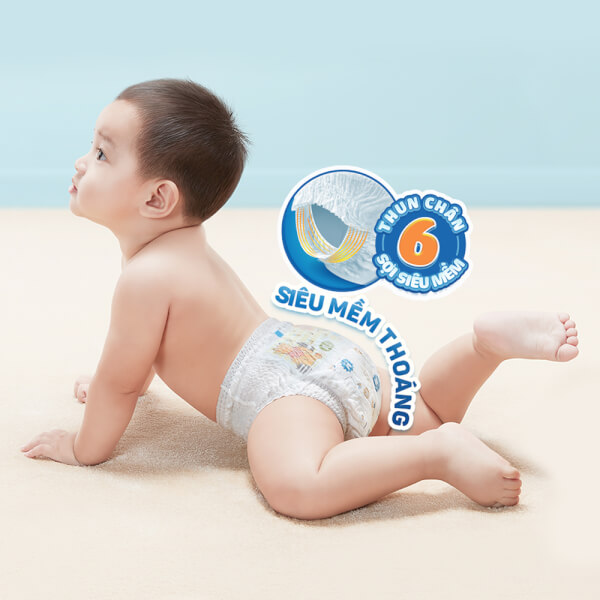 Combo 6 Bỉm tã quần Moony bé trai size XL 38 miếng (12-22kg)