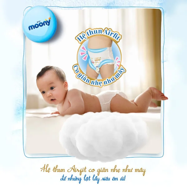 Combo 6 Bỉm tã quần Moony bé trai size XL 38 miếng (12-22kg)