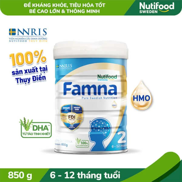 Sữa Famna Số 2 850g (6-12 tháng tuổi)