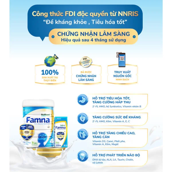 Sữa Famna Số 4 850g (từ 2 tuổi)