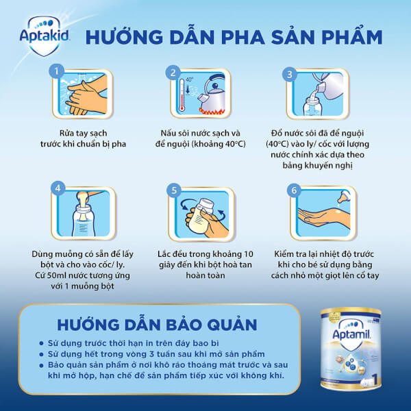 Combo 3 Sữa Aptamil số 1 900g (0-12 tháng)