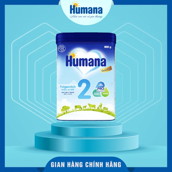 Sữa Humana Gold Plus số 2 800g (6-24 tháng)
