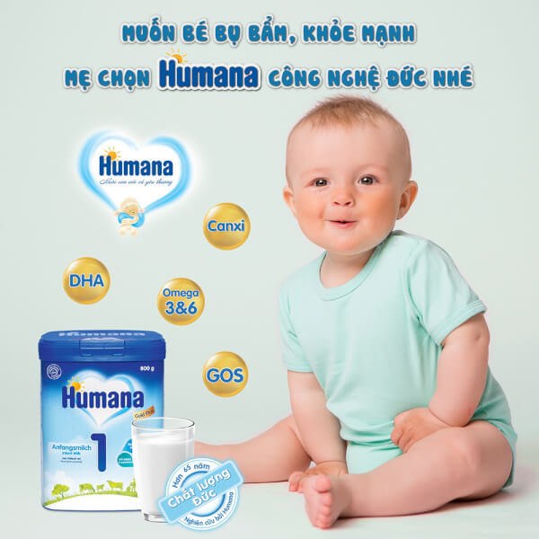 Sữa Humana Gold Plus 1 800g (0-6 tháng)
