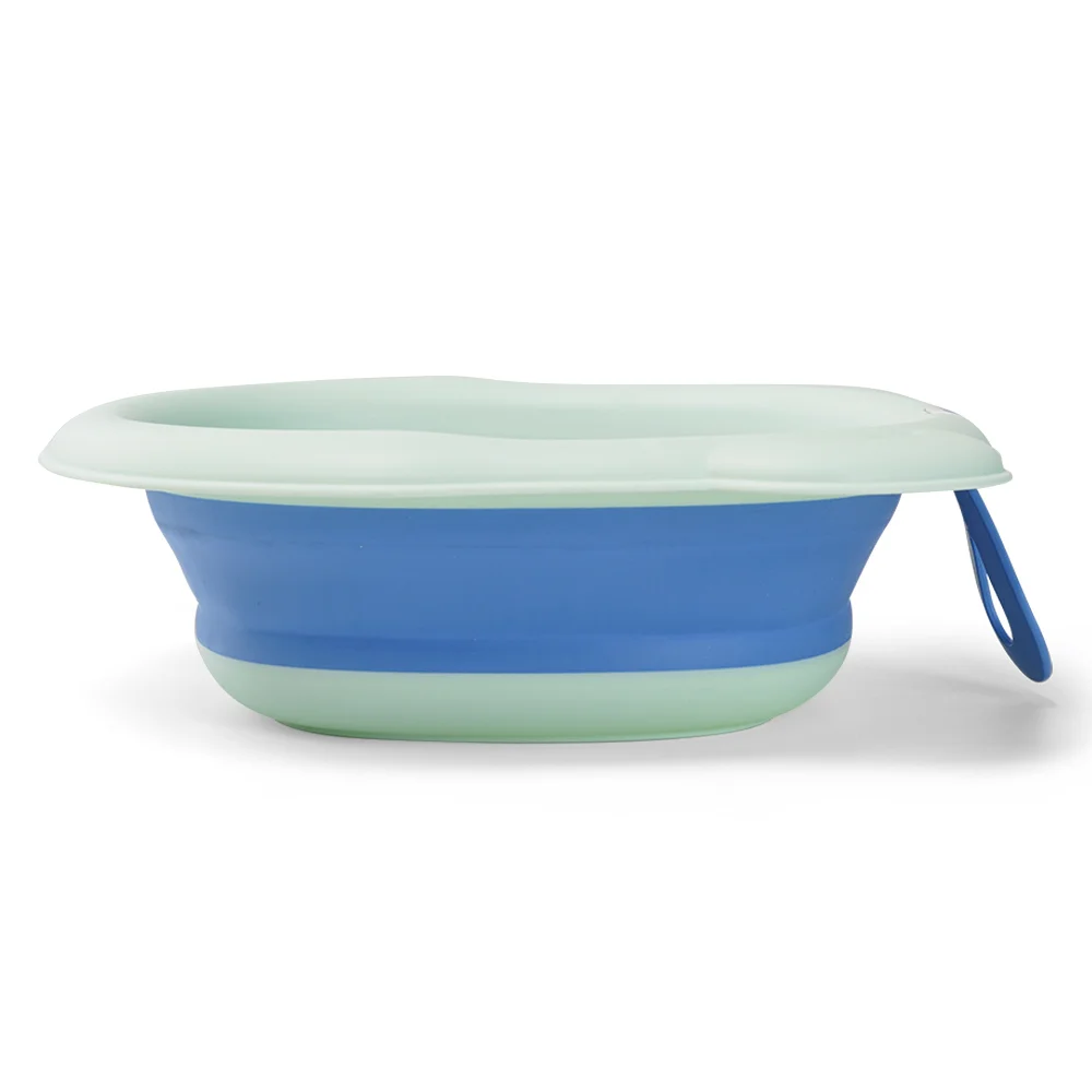 Chậu rửa mặt gấp gọn cho bé Animo (Xanh)