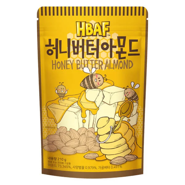 Hạt Hạnh Nhân tẩm Bơ Mật Ong HBAF 210g