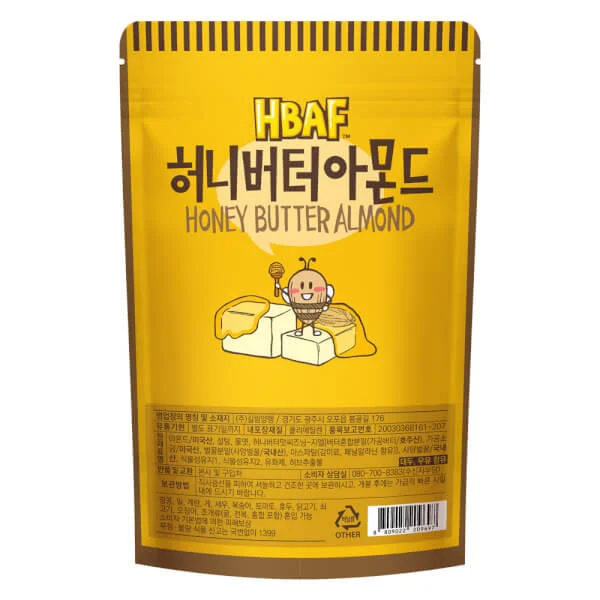 Hạt Hạnh Nhân tẩm Bơ Mật Ong HBAF 210g