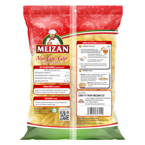 Nui Cao Cấp Meizan - Chữ "C" 400g x 12 gói