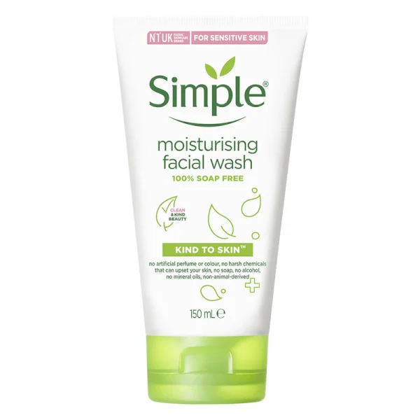 Sữa Rửa Mặt Simple Moisturising Facial Wash Dưỡng Ẩm Cho Da Nhạy Cảm 150ml