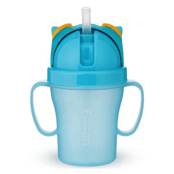 Bình tập uống Edison 3 3D con cú (200ml, xanh)