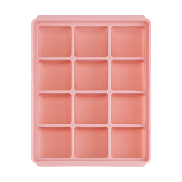 Khay silicone trữ đông Edison (màu hồng, 12 ô)
