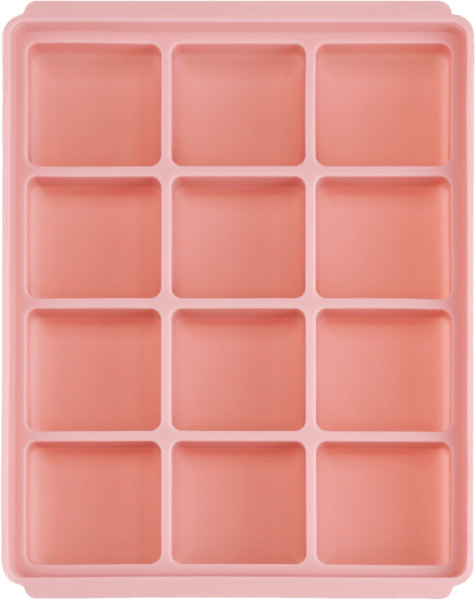 Khay silicone trữ đông Edison (màu hồng, 12 ô)