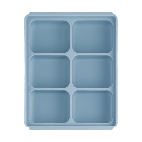 Khay silicone trữ đông Edison (màu xanh, 6 ô)
