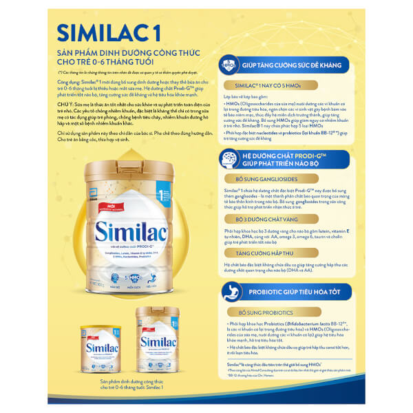 Combo 2 Sữa Similac Số 1 (0-6 tháng) 400g