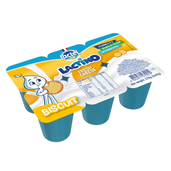 Combo 8 Thực phẩm bổ sung: Lactino phô mai tươi vị Biscuit