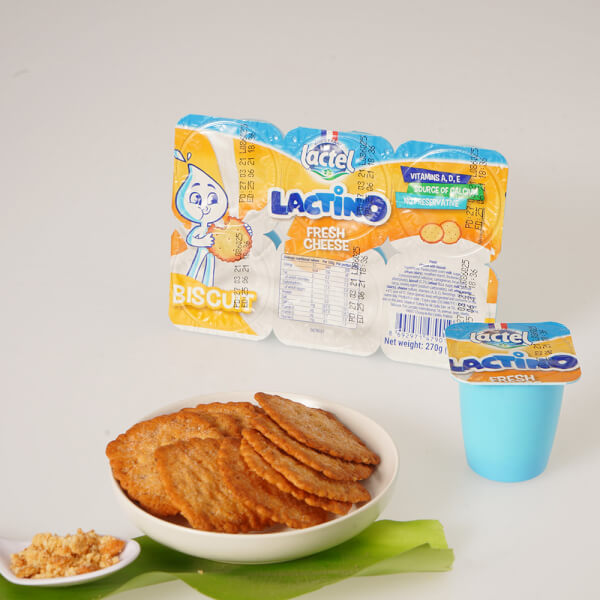 Combo 8 Thực phẩm bổ sung: Lactino phô mai tươi vị Biscuit