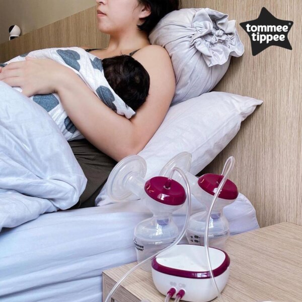 Combo 1 Máy hút sữa điện đôi Tommee Tippee - Made for Me & 1 Túi cho mẹ Bellotte Y20010B (đen)